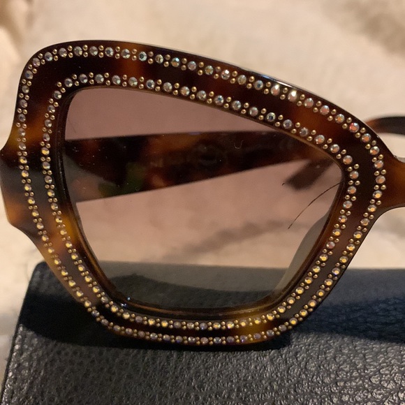 Celine embellished square sun glasses. - Picture 3 of 9